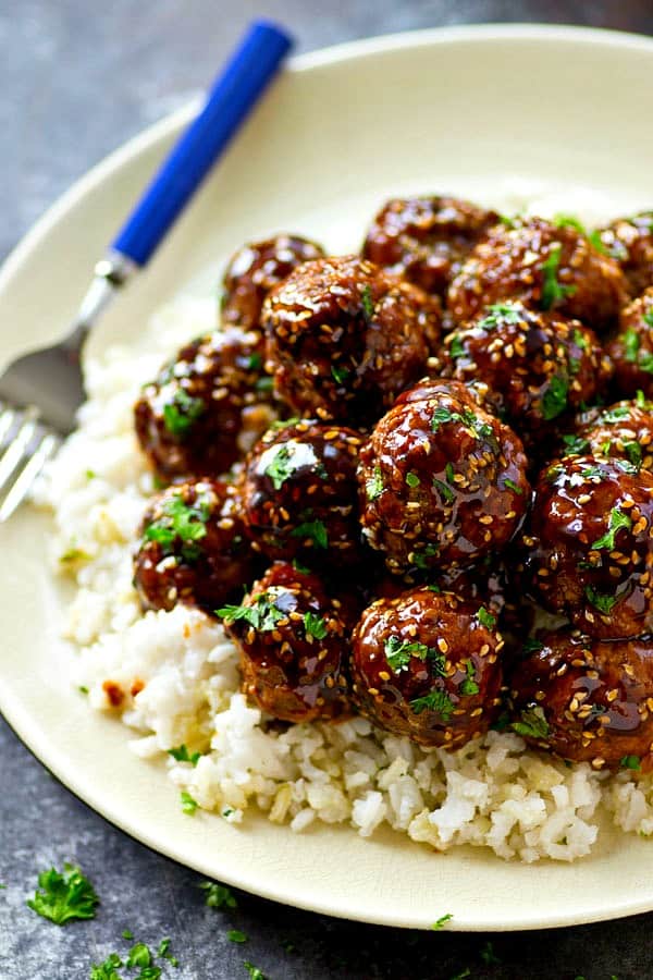 30-Minute Asian-Style Turkey Meatballs