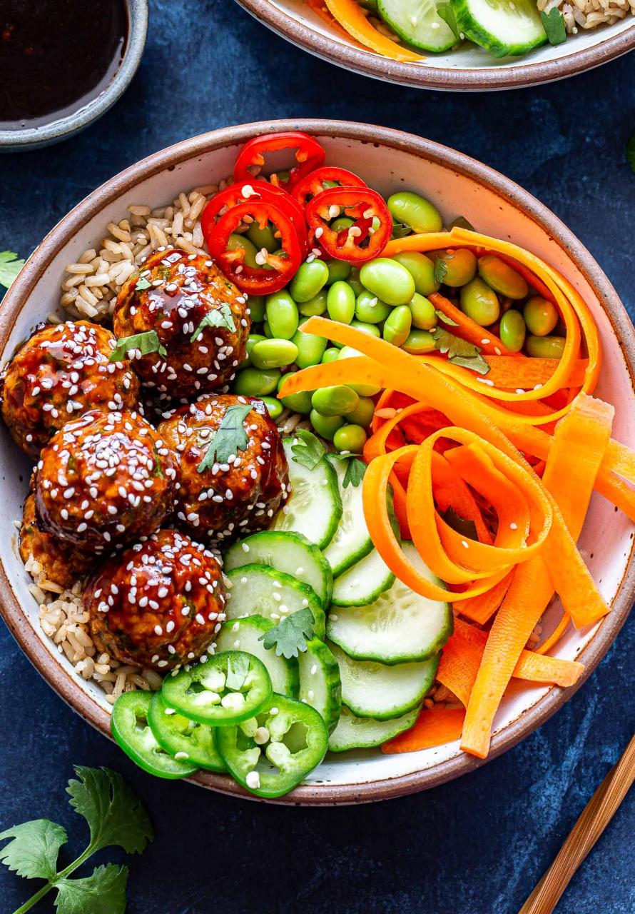 Asian Turkey Meatball Bowls - Recipe Runner