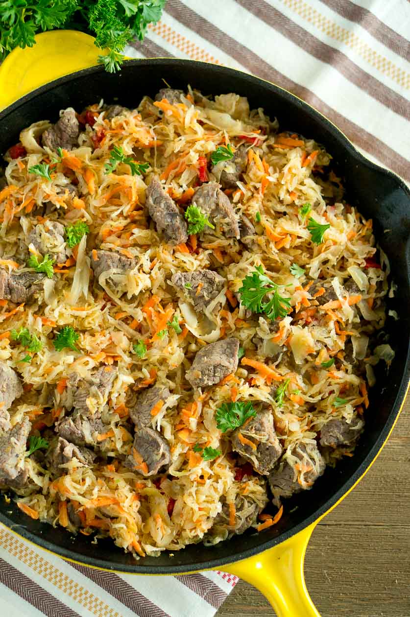 Beef and Cabbage Skillet - Delicious Meets Healthy