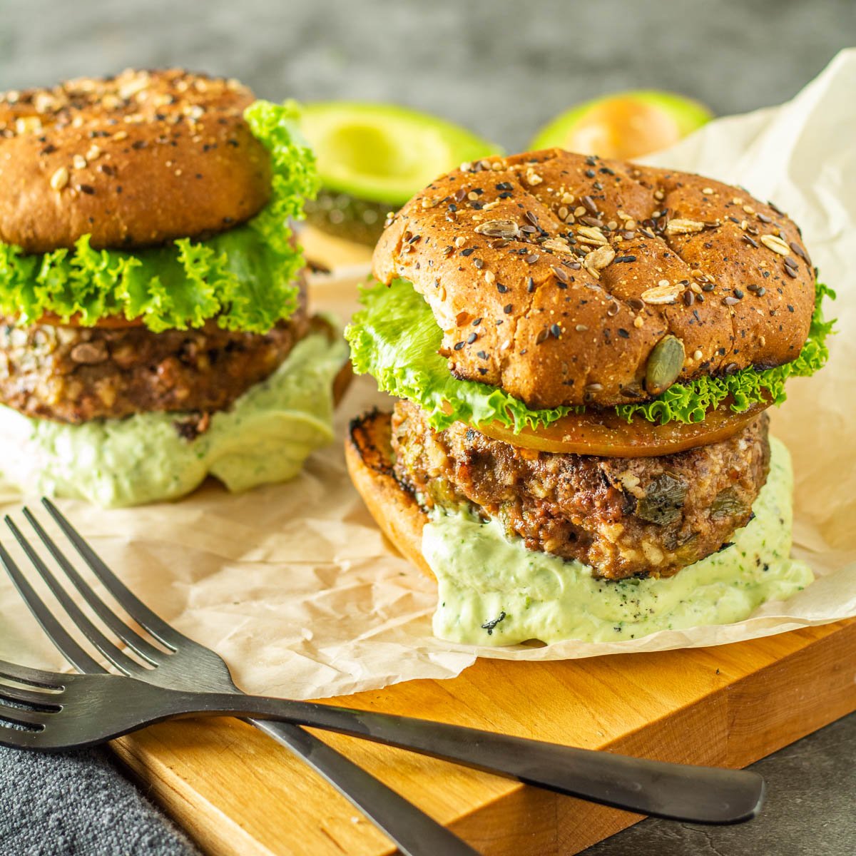 Healthy Bison Burgers with Hatch Chile • Beyond Mere Sustenance