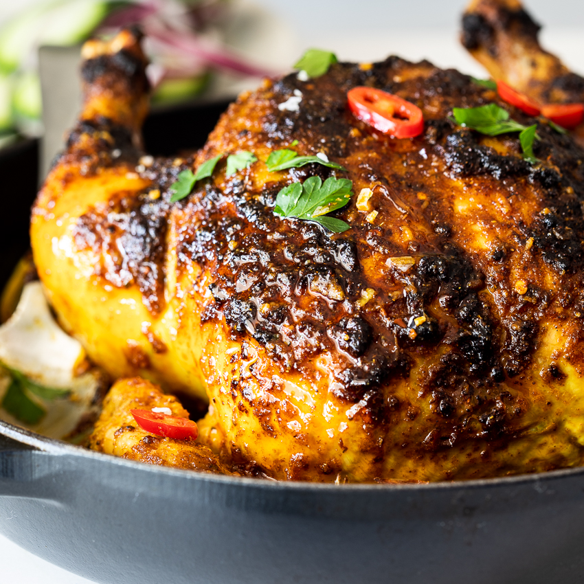How to make Indian Spiced Roasted Chicken and Brussels