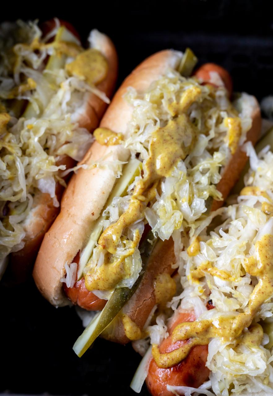 Sauerkraut Hot Dogs In Air Fryer + Tasty Air Fryer Recipes
