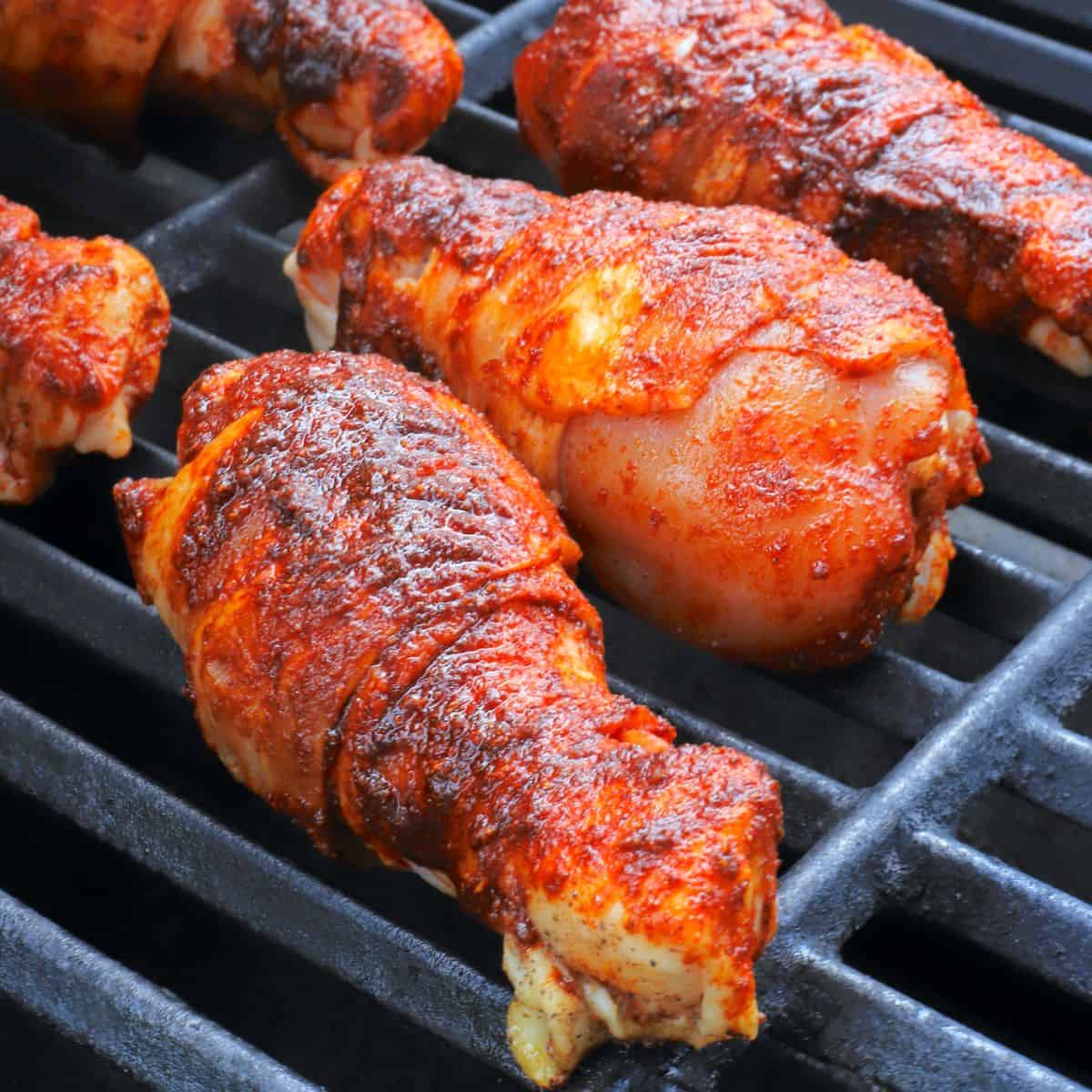 BBQ Bacon Wrapped Chicken Legs (LowCarb) - I Hacked Diabetes