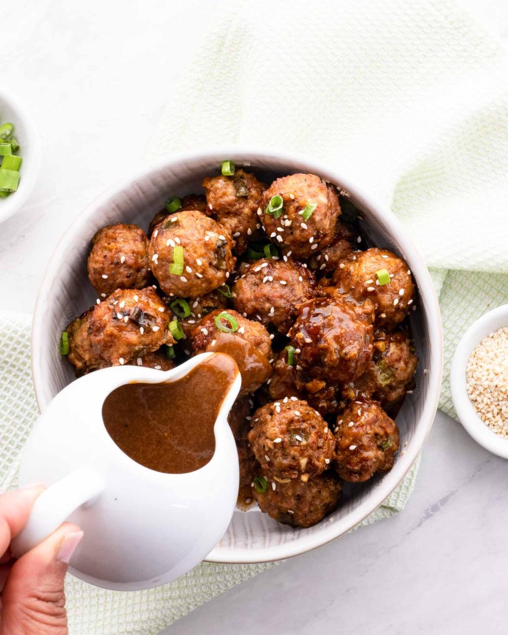 Crockpot Asian Meatballs - Jo Cooks