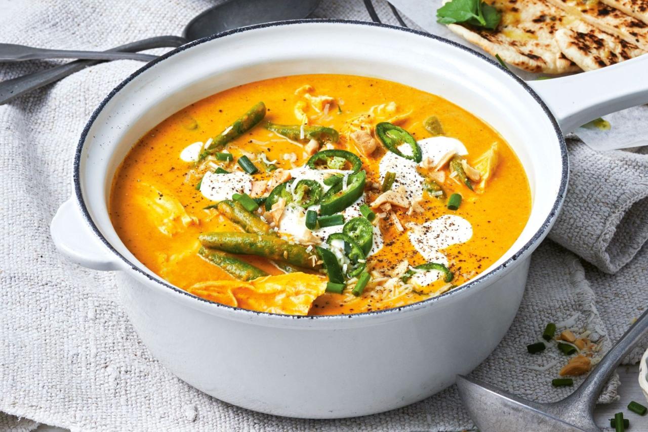 Curried pumpkin soup with chicken recipe