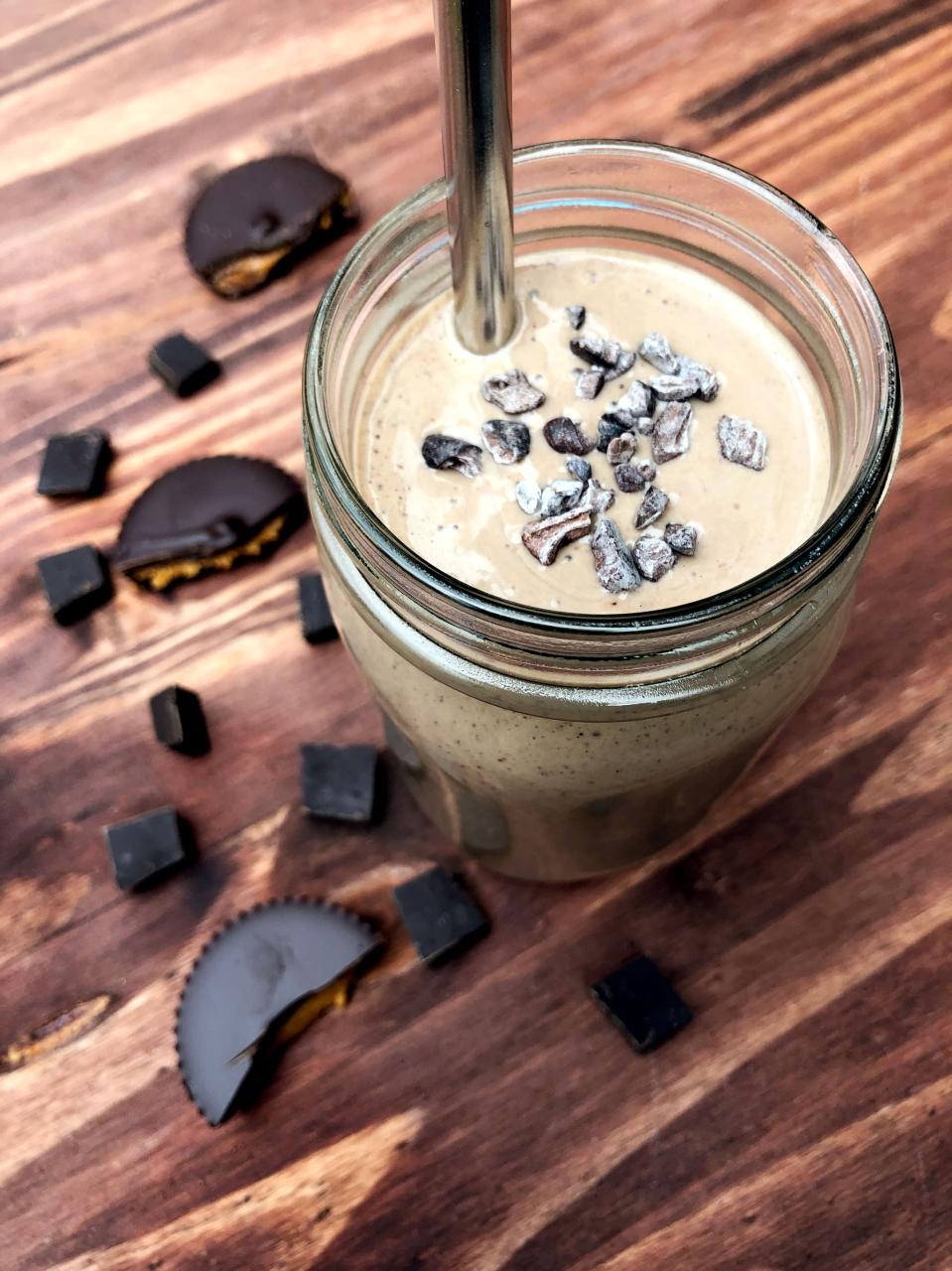 Chocolate Peanut-Butter Protein Smoothie Recipe | POPSUGAR Fitness